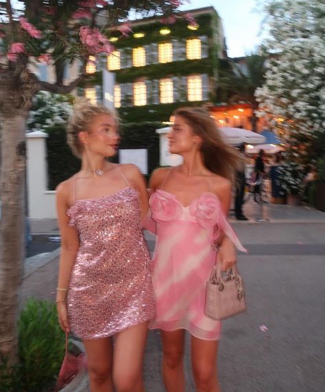 May summer plans always include a +1 💞 Shop cute, girly dresses ideal for summer via velarofficial.com #VELAR Grace Foley, Hi Barbie, Pink Ruffle Dress, Pink Sequin Dress, Bridal Bachelorette Party, Pink Life, City Outfits, Summer Plans, Girly Dresses