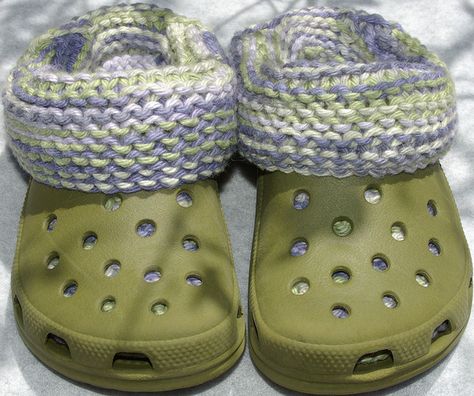 Crochet Croc Liners Free Pattern, Crochet Crocs Shoes Free Pattern, Crocodile Crochet Socks, Croc Echo Clog, Croc Hiker Clog, Knit Slippers Free Pattern, Knitting Group, Handmade Slippers, Diy Socks