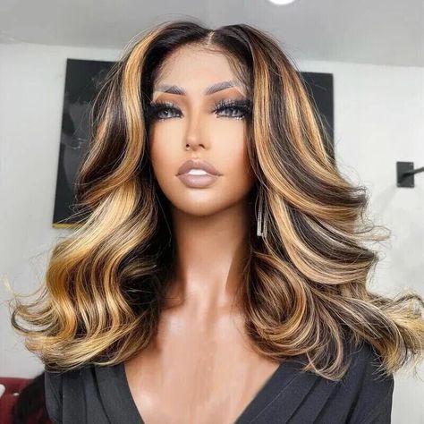 Check out Human Hair Wig Wigs Glueless Women Wear & Go Lace Front Long Short Wig UK, the latest item I added on eBay! #eBay #eBaySeller Ombre Highlights, Barrel Curls, Human Hair Wigs Blonde, Honey Blonde Highlights, Weave Styles, Fashion Wigs, Human Virgin Hair, Colored Wigs, Hair Color Highlights