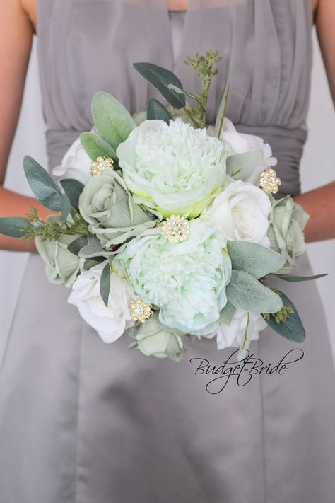 Velvet Collection #2017109 - $35 - $280 Wedding Starter, Mint Bouquet, Minted Wedding, Grey Weddings, Wedding Mint, Wedding Coral, Green Wedding Bouquet, Green Wedding Flowers, Wedding Mint Green