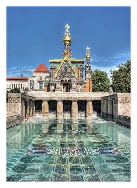 Russian Royal Family, Ancient Russian Architecture, German Dumplings, Darmstadt Germany, Saint Nicholas Cathedral Monaco, Private Chapel, Russian Church, Russian Orthodox Church, St Mary Magdalene