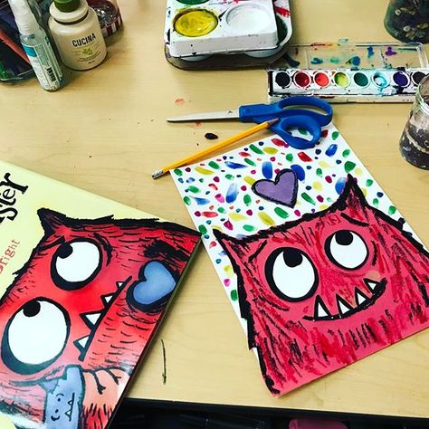 I spent some time developing my love monster art lesson for my third graders today! I'm so happy with the result and I think the kids are going to 💜it!! #elementaryart #artteachersofinstagram #elementaryartteacher #lovemonster #lessondevelopment #ilovemyjob Monster Art Projects For Kids, Cassie Stevens, Monster Collage, Art Projects For Elementary, Monster Faces, Art Sub Lessons, Art Sub Plans, Valentine Art Projects, First Grade Art