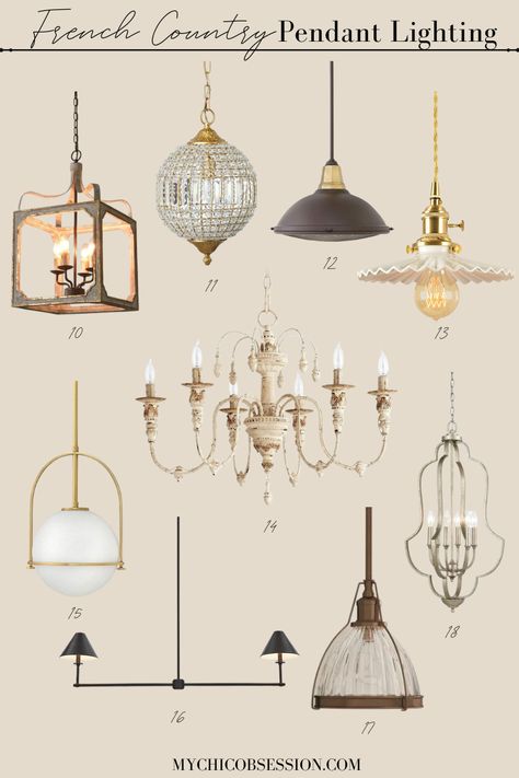 French Provincial Lighting, French Country Kitchens Ideas, Pendant Lighting Ideas, French Country Dining Room Decor, Christmas Lights In The Bedroom, Country Light Fixtures, Country Pendant Lighting, Country Kitchen Lighting, French Country Lighting