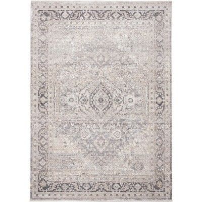 6'7"x6'7" Rectangle Loomed Medallion Viscose Area Rug Gray - Safavieh : Target Border Rugs, Rug Gray, Polyester Rugs, Ivory Rug, Home Decor Store, Accent Rugs, Contemporary Area Rugs, Modern Area Rugs, Distressed Rugs