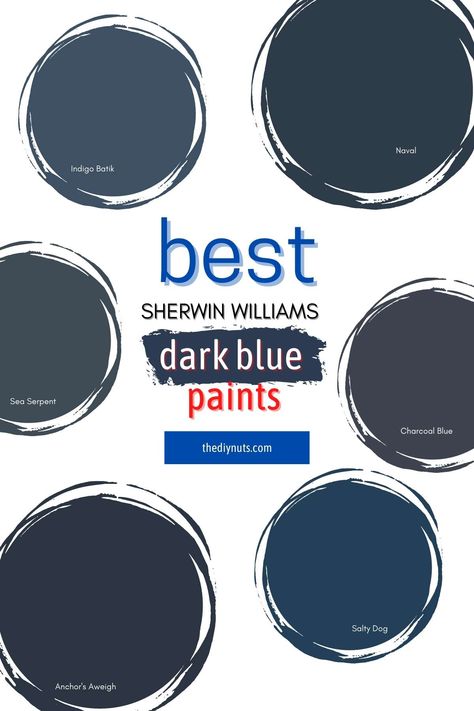 Navy Blue Primary Bedroom, Darkest Navy Blue Paint, Sherman Williams Navy Blue Paint Colors, Bold Dining Room Paint Colors, Sw Navy Blue Paint Colors, Behr Navy Blue Paint Colors, Midnight Blue Paint Colors, Gray And Navy Blue Bedroom, Navy Blue Wall Paint