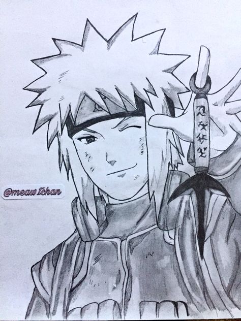 Minato drawing Minato Sketch Drawing, Minato Namikaze Sketch, Minato Sketch Easy, Minato Namikaze Drawing Pencil, Minato Namikaze Art, Minato Drawing Easy, Minato Namikaze Drawing, Minato Sketch, Minato Drawing