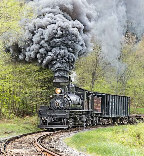 Steam Trains Photography, Locomotive Engine, Old Steam Train, Train Adventure, Scenic Train Rides, Steam Engine Trains, Scenic Railroads, Train Art, Train Photography