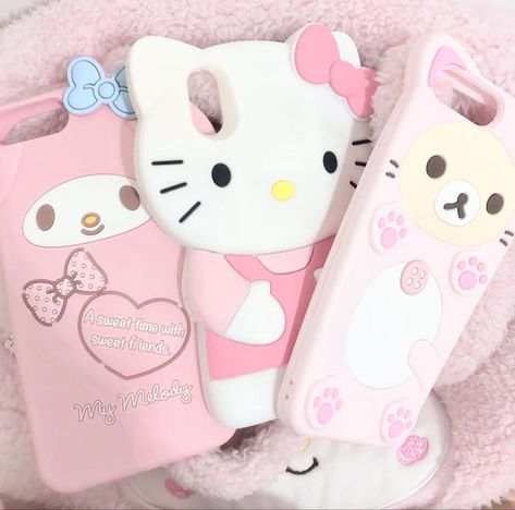 Sanrio Gyaru, Pink Cat Ears, Bear And Cat, Cat Iphone Case, Bear Cat, Kawaii Bear, Cat Iphone, Pretty Iphone Cases, Cats Iphone