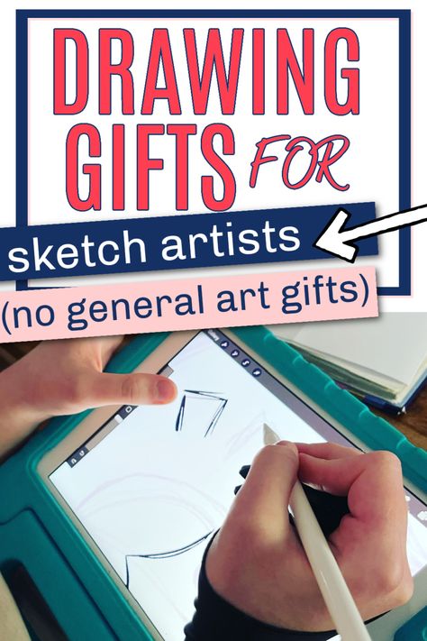 Drawing Gift Ideas - the perfect gifts for Christmas or birthdays for artists who love to draw! from sketching supplies to digital art tools, you're sure to find something for the artist in your life! Gift Ideas For Sketch Artists, Gifts For Teen Artists, Gifts For Artist, Sketching Supplies, Drawing Gift Ideas, Drawing Gifts, Perfect Drawing, Gift Drawing, Teen Art