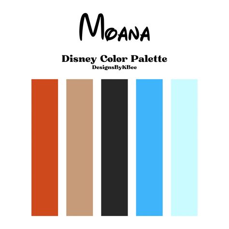 Moana Colour Palette, Moana Color Scheme, Disney Princess Colors Palette, Moana Color Palette, Disney Characters Color Palette, Disney Color Palette Character Design, Disney Character Color Palettes, Disney Colour Palette, Disney Character Color Schemes