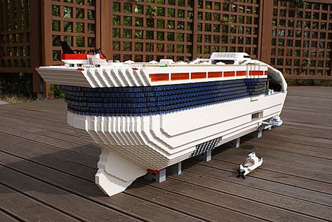 Lego Cruise Ship, Lego Ideas, Cruise Ship, Baby Strollers, Rum, Lego, Building, Water, Quick Saves