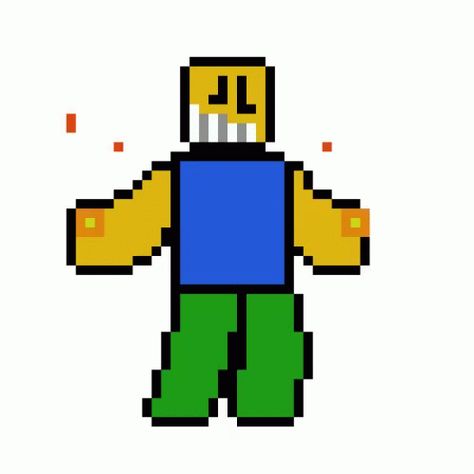 Roblox Pixel Art, Pixel Art Gif, Roblox Noob, Fire Animation, Tenor Gif, Pizza Guy, Epic Fortnite, Dance Games, Happy Gif