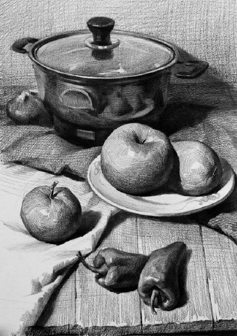 Still Life Sketch, Life Sketch, Observational Drawing, Drawing Eyes, Object Drawing, Basic Drawing, Still Life Drawing, Simple Acrylic Paintings, Pencil Art Drawings