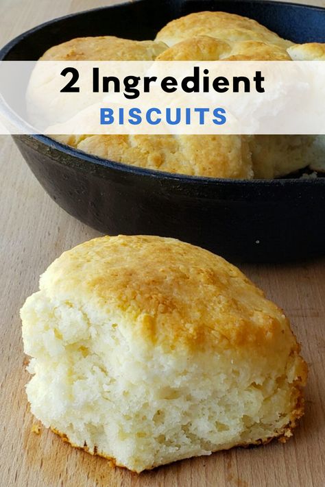 3 Ingredient Biscuit Recipe, 2 Ingredient Biscuits, Easy Homemade Biscuits, Homemade Biscuits Recipe, Easy Biscuit Recipe, Homemade Buttermilk Biscuits, Buttermilk Biscuits Recipe, Homemade Bread Recipes Easy, Bisquick Recipes