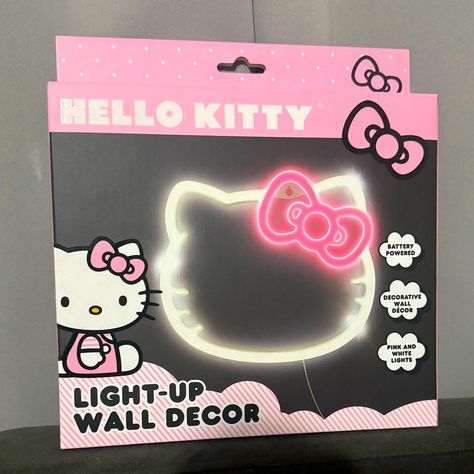 New Super Cute! Small Light Decor Hello Kitty Wall Decor, Light Up Wall Decor, Hello Kitty Wall Art, Hello Kitty Room Decor, Hello Kitty Decorations, Hello Kitty Bedroom, Hello Kitty Keychain, Hello Kitty Bow, Hello Kitty Rooms