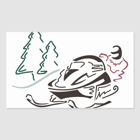 Snowmobile Pictures, Cool Arm Tattoos, Ski Gifts, Chalkboard Ideas, Arm Tattoos, Sticker Ideas, Create Custom Stickers, Pine Trees, Snowmobile