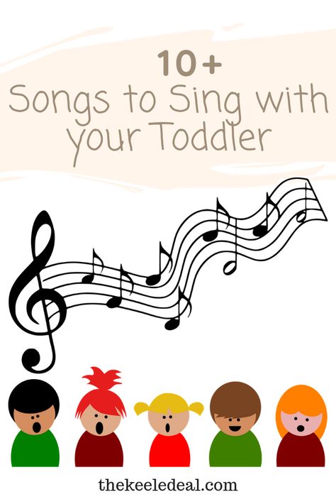 10+ Songs to Sing with your toddler.  Songs are a great way to teach kids and build their vocabulary while they are having fun. It's so easy to sing with your toddler and it can be so much fun. #toddler #toddlerlife #songs #singingwithkids #preschool #totschool Toddler Songs, Language Development Activities, Classroom Songs, Songs For Toddlers, Sing Along Songs, Singing Tips, Singing Lessons, Baby Songs, Preschool Songs