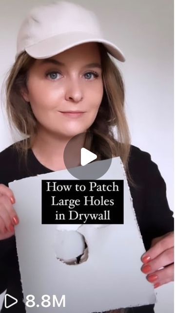 Patch Drywall, Hollow Wall, Drywall Tape, How To Patch Drywall, Butterfly Patch, Patch Hole, Dry Wall, Drywall Repair, Diy Home Repair