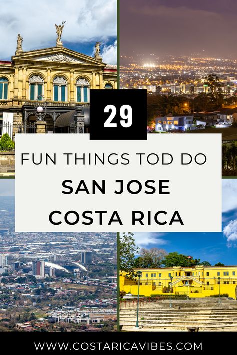 Are you looking for things to do in San Jose Costa Rica during your travels?  San José is the vibrant capital city of Costa Rica. It is a treasure trove of cultural experiences, mouthwatering cuisine, and unforgettable sights. Whether it's bustling markets, historic architecture, or the lively arts scene, there's something you are bound to enjoy. Things To Do In San Jose Costa Rica, Costa Rica San Jose, San Jose Costa Rica, Historic Architecture, Costa Rica Travel, Cultural Experience, Free Things To Do, Historical Architecture, National Museum