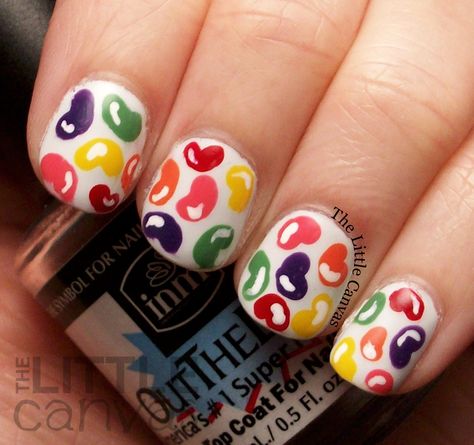 Twinsie Tuesday - Gifted Polish - Jelly Bean Nail Art Food Nail Art, Easter Nail Art Designs, Food Nails, Easter Nail Art, Colorful Nail, Jelly Bean, Easter Nails, Nail Polish Designs, Cute Nail Art