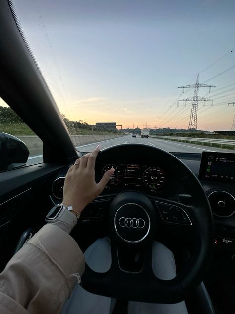 Audi Steering Wheel Aesthetic, Vision Board Ideas Car, Vision Board Photos 2025, Vision Board New Car, Driving Lessons Aesthetic, Driving Vision Board, New Car Vision Board, Manifesting Car, Car Picture Aesthetic