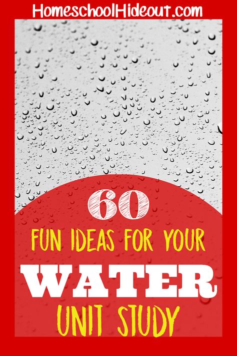 Looking for fun ideas to enjoy with your water unit study? We've got ya covered! #waterunitstudy #tgatb #thegoodandthebeautifulwater #h20 #homeschool #educationalactivities Water Theme Preschool, Water Lessons, Water Unit, Unit Studies Homeschool, Social Studies Notebook, American History Lessons, Preschool Units, Exam Study Tips, School Lesson Plans