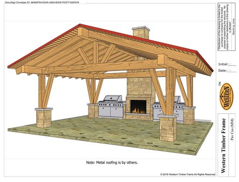 How To Build A Pavillion, Diy Outdoor Covered Patio, Outdoor Pavilion With Fireplace And Kitchen, Outdoor Fireplace Pavilion, Enclosed Pavilion Outdoor Living, Mountain Outdoor Kitchen, Outdoor Kitchen Awning Ideas, Pavilion Outdoor Kitchen, Outside Pavilion Ideas