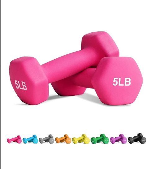 Equipment Workouts Strength Training Free Weights for Women, Men, Seniors and Youth (1, 2, 3, 4, 5, 6, 8, 10, 12, 15 lb) HEXAGONAL SHAPE HAND WEIGHT: The Hex shape of the dumbbells prevents them from rolling and stays in place when not in use. Prevents damage to floors and protects weights from cracking and chipping. Durable cast-iron hand weight dumbbells are ideal for light weightlifting and muscle toning. Workout Wishlist, Feminine Advice, Workouts Strength Training, Pregnancy Care Package, Home Gym On A Budget, Workouts Strength, Gym Equipment Workout, Home Gym Essentials, Sister Room