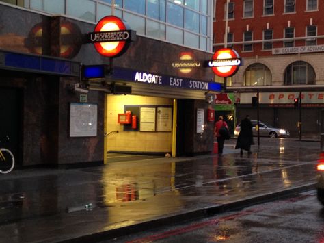 Aldgate East tube station, London Underground - Jul 2014. Tube Station, London Underground, East London, Time Travel, London, Travel