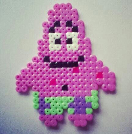 Patrick Star hama perler beads Spongebob Perler, Melts Beads, Bead Characters, Hamma Beads Ideas, Easy Perler Bead Patterns, Easy Perler Beads Ideas, Hamma Beads, Fuse Bead Patterns, Perler Art