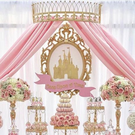 Princess Dessert Table, 15 Decorations, Candy Dessert Table, Backdrop Props, Princess Theme Birthday, Princess Theme, Mini Donuts, Candy Desserts, Decorations Party