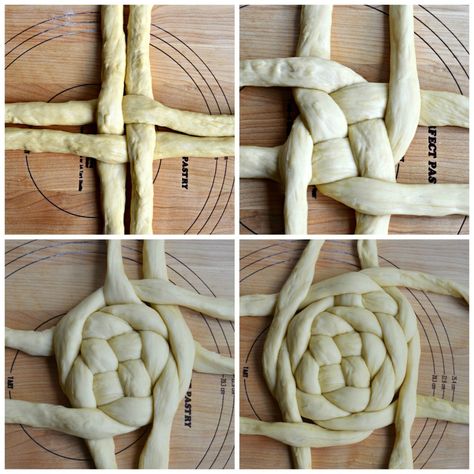 how to make round challah for rosh hashanah Rosh Hashana Recipes, Round Challah, Yom Teruah, Rosh Hashanah Recipes, Jewish Holiday Recipes, How To Braid, Jewish New Year, Bread Shaping, Challah Bread