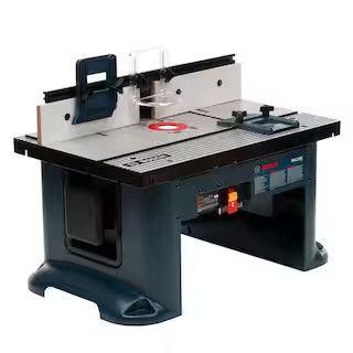 How to Use a Router & Router Table — Breezing Through Bosch Router Table, Bosch Router, Benchtop Router Table, Router Table Plans, Router Plate, Router Lift, Using A Router, Router Tables, Woodworking Equipment