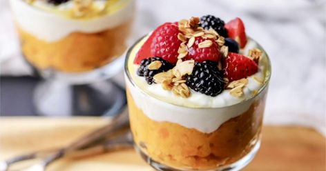 Sweet potato shepherd’s pie and parfait: Joy Bauer shares recipes Healthy One Pan Meals, Joy Bauer Recipes, Meal Plan For The Week, Joy Bauer, Healthy Entrees, Ideas For Breakfast, Berry Breakfast, Pan Meals, High Fiber Foods