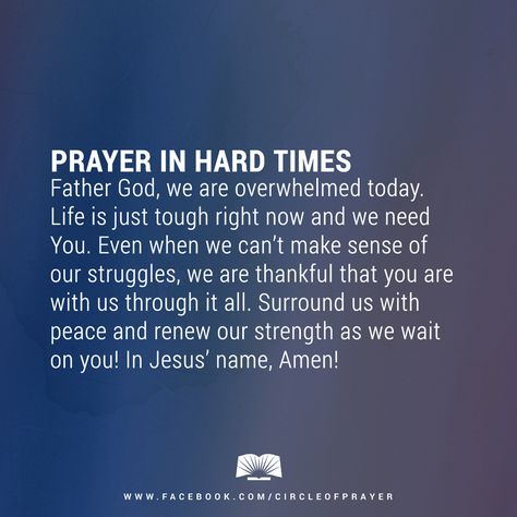 Prayer For Stressful Times, Prayer For Loved Ones, Hard Times Quotes, Times Quotes, Spiritual Love, Scripture Reading, Good Prayers, Prayer Verses, Inspirational Bible Quotes