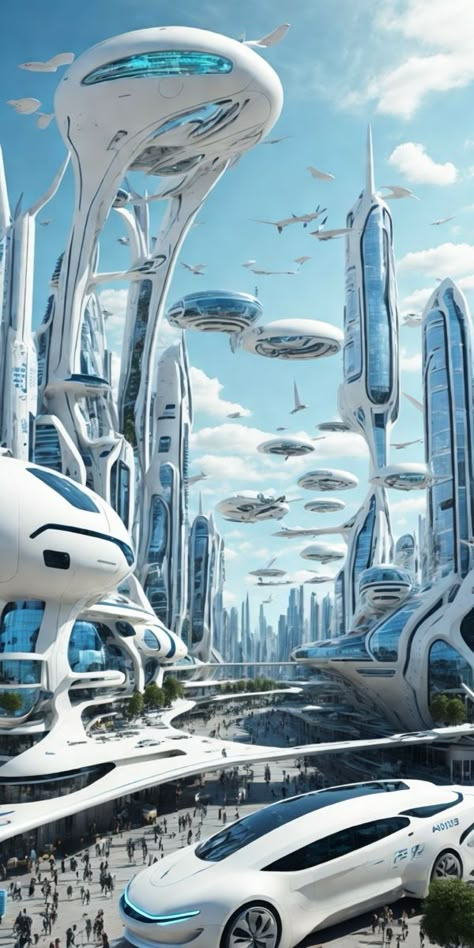 Sci Fi Architecture, Futuristic Cities, Sci Fi Landscape, Future Cities, Futuristic Building, Future Buildings, Eco City, Sci Fi City, Fantasy City