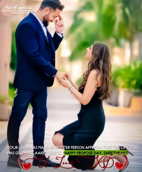 Happy Propose Day, Propose Day, Couple Dpz, Best Poses For Men, Couples Images, Valentine Special, Poses For Men, Be A Better Person, Profile Picture