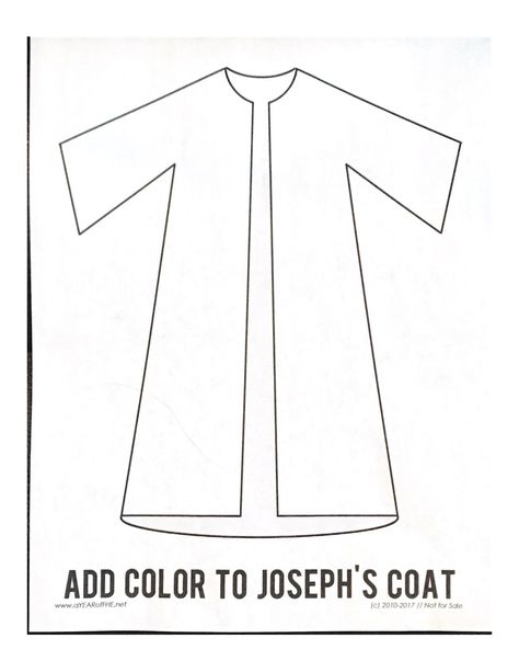 Coat Of Colors Craft, Josephs Coat Of Many Colors Printable, Joseph Coat Of Many Colors Craft, Joseph's Coat Of Many Colors Craft, Joseph Coat Of Many Colors, Joseph Crafts, Monumental Vbs, Colors Template, Bible Goals