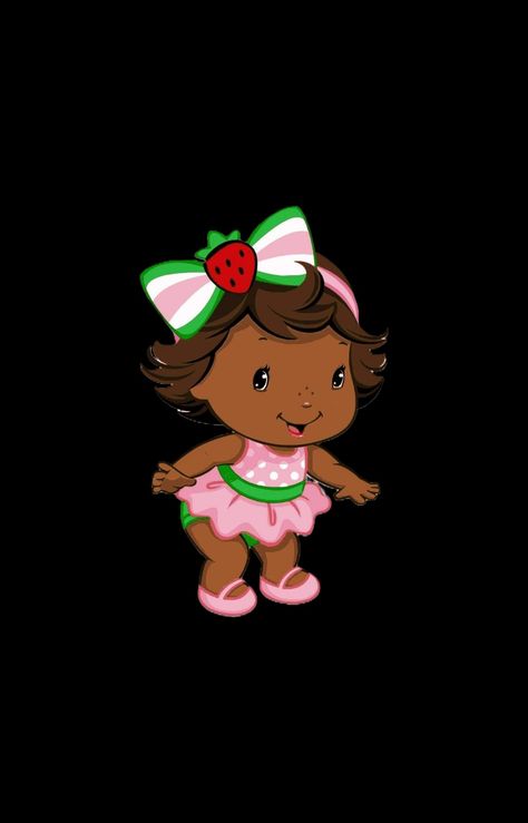 Black Strawberry Shortcake Character, Strawberry Shortcake Photoshoot, Black Strawberry Shortcake, Strawberry Shortcake Centerpieces, Baby Strawberry Shortcake, Sweet Baby Shower Ideas, Strawberry Shortcake Birthday, Birthday Snacks, Pretty Wallpaper Ipad