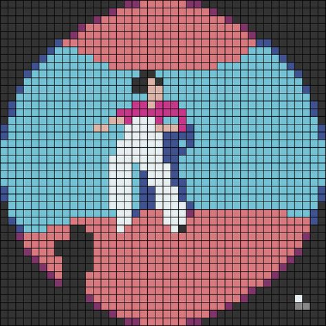 One Direction Alpha Pattern, Alpha Pattern Harry Styles, Harry Styles Perler Beads, Album Cover Pixel Art Grid, Alpha Patterns Crochet, Diy Tricot, Graph Crochet, Pixel Drawing, Pixel Crochet