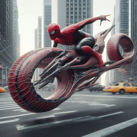 Spiderman Motorcycle, Pink Lamborghini, Superman Artwork, Power Rangers Samurai, Biker Outfit, Photo To Cartoon, Superhero Wallpaper, Marvel Vs Dc, Dream Machine