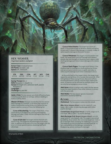 Dnd Lovecraft Monsters, Dnd Horror Character, Dnd Spider Monster, Dnd Boss Ideas, Horror Dnd Ideas, Dnd Spider, Dnd Artist, Dnd Horror, 5e Monsters