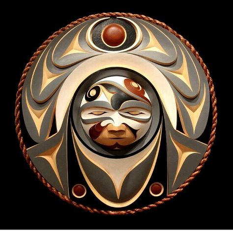 Salish Art, Native American Masks, Native American Totem, Native Artwork, Pacific Northwest Art, Haida Art, Native American Symbols, Native American Artwork, Inuit Art