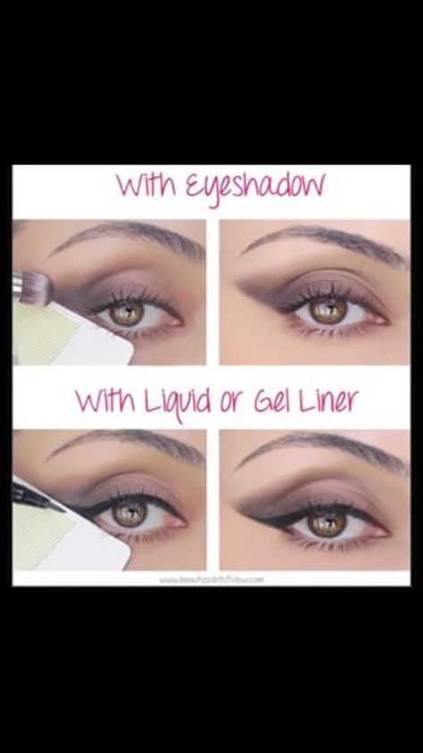 Tape trick for perfect eyeshadow!! Liner Hacks, Liner Tutorial, Liner Makeup, Natural Hair Mask, Perfect Eyeliner, Winged Liner, Hooded Eyes, Eyeliner Tutorial, Eye Makeup Tips