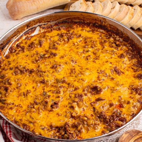 Sloppy Joe Dip - My Incredible Recipes Hot Sloppy Joe Dip, Sloppy Joe Dip Recipe, Sloppy Joe Dip, Sloppy Joes Dip, Philly Cheese Steak Dip, Vegetarian Dip, Beef Dip, Party Dip Recipes, Cookie Dough Dip