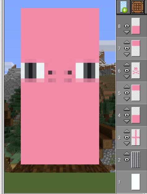 Chicken Banner Minecraft, Pig Banner Minecraft, Minecraft Banner Crafting, Banner Patterns Minecraft, Banner Designs Minecraft, Banner Minecraft Tutorials, Minecraft Sign, Mc Banner, Banner Patterns