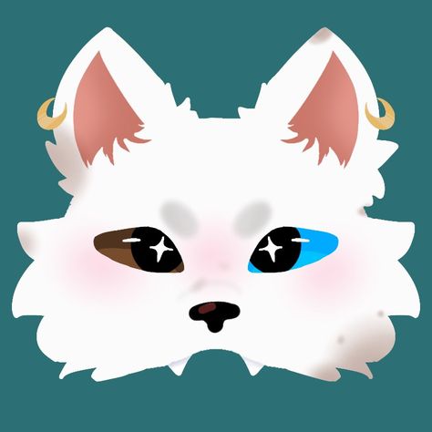 Arctic Fox Drawing Cute, Artic Fox Therian Mask Ideas, Arctic Wolf Therian Mask, Arctic Fox Mask, Fennec Fox Therian Mask, Artic Fox Therian Mask, Arctic Fox Therian Mask, Therian Fox Mask Ideas, Fox Therian Mask Ideas