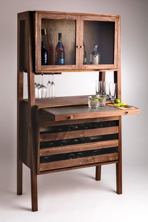 Diy Furniture Building, Home Bar Cabinet, Built In Shelves Living Room, Carpentry And Joinery, Indian Home Interior, Furniture Details Design, Woodworking Inspiration, Wine Display, Studio Furniture