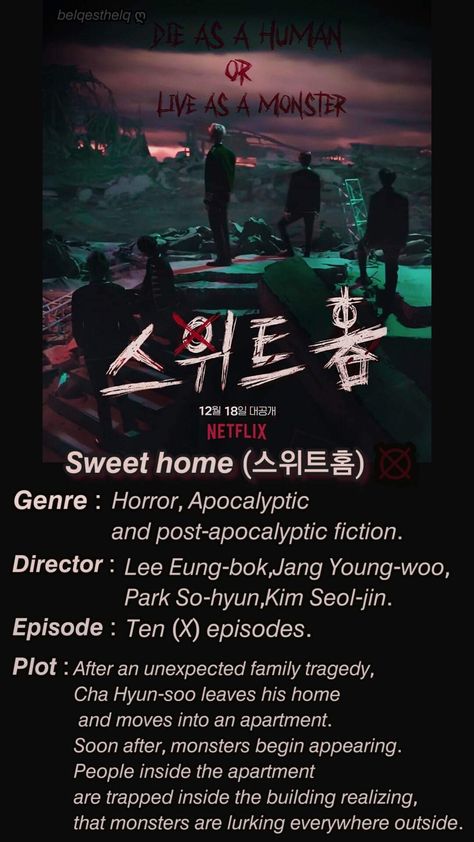 Sweet home kdrama,sweet home aesthetic, sweet home minimal poster. K-drama poster.k-drama aesthetic. Sweet Home Kdrama Aesthetic, Sweet Home K Drama, K Drama Aesthetic, K Drama Poster, Sweet Home Aesthetic, Sweet Home Poster, Sweet Home Kdrama, Drama Poster, Drama Aesthetic