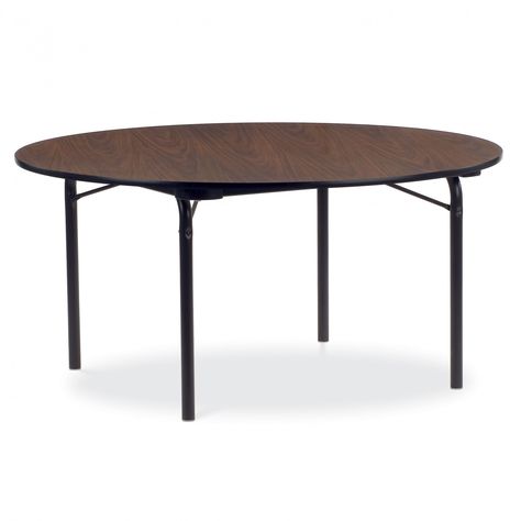 60 Inch Round Table, Modern Table Design, Round Folding Table, Painting Wood Furniture, Modern Vintage Furniture, Foldable Table, New Condo, Portable Table, Round Top